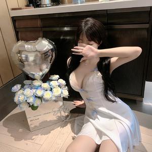 Lencería Sexy, Disfraz de Sirvienta, Vestido sin Espalda, Bordado 3D, Encaje, Tela No Tejida, Naranja, Ecológico, para Mujer, Venta al Por Mayor - Product Image 5