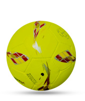 Ballon de football taille 5 personnalisable en cuir PU, chambre à air en latex/butyl de haute qualité pour entraînement intérieur/extérieur, avec votre logo