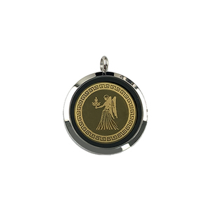 Pendentif Énergétique Classique en Acier Inoxydable Plaqué Or Anti-Radiation, Bouclier Quantique, Énergie Scalaire en Bioglass, Collier de Santé, Cadeau - Product Image 1