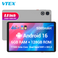 Tablet PC 8.8 Inci 2.5K Incell T7300 CPU 90hz Refresh Rate Baterai 5000mAh 12 Jam Kerja Portabel Tablet PC Logam Harga Cina