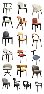 Traditional <strong>White</strong> <strong>Lacquered</strong> Wood Frame Twine Dining <strong>Chair</strong> with Backrest Luxury Leisure Designer Black Relax Conference Armchair - Product Image 5