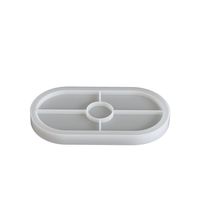 OME Moule en Silicone Ovale pour Plateau en Résine Époxy Cristal DIY « Lève-Tôt » Style Fin, Écologique, pour Plâtre Aromathérapie Décoratif