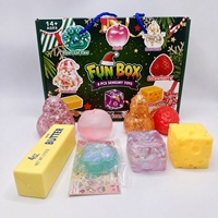 Jouets Squishy de Noël en TPR personnalisés, Boîte Mystère, Jouets Gashapon Nouveauté, Jouets Anti-Stress, Soulagement de l'Anxiété, Kawaii, Vente en Gros