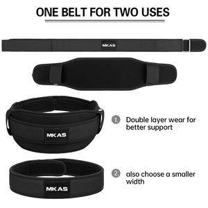 MKAS <span class=keywords><strong>Ceinture</strong></span> d'haltérophilie pour hommes <span class=keywords><strong>Ceinture</strong></span> d'haltérophilie en nylon avec logo personnalisé pour femmes et hommes - Product Image 5