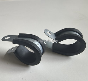 <span class=keywords><strong>AD28</strong></span> Installation facile, résistant à la rouille, disponible en toutes tailles, tube flexible en acier galvanisé avec collier de serrage en forme de R en caoutchouc - Product Image 3