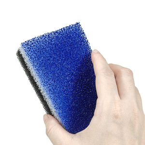 Éponge à récurer triple couche antibactérienne, forte capacité de dégraissage, en coton filtrant réutilisable pour la vaisselle de cuisine - Product Image 3