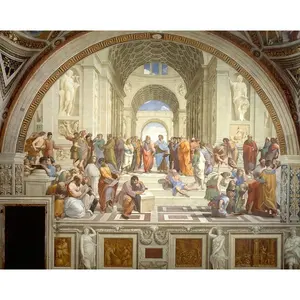 CHENISTORY 992278 Painting By Numbers adult Oil Canvas Aristotle and Plato Diy painting wall art for living room