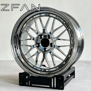Rines ZFAN de 2 Piezas Estilo Bku LM Cromados Forjados de 18-20 Pulgadas 5x112 5x120 5x130 para <span class=keywords><strong>Porsche</strong></span> 911 BMW G80 G82 M3 M4 - Product Image 1