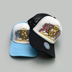 Customizable <b>Summer</b> Trucker <b>Hat</b> American Style Baseball Cap Embroidered Letter Badges Breathable Mesh for <b>Men</b> Women Wholesale - Product Image 2