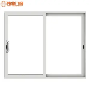 Алюминиевая дверь фабрика Коммерческая доступность Серия алюминиевая узкая рамка Раздвижная стеклянная дверь