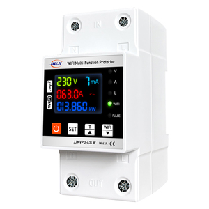 Protector de Fugas Monofásico JIUJI 2.5P AC 220V con Pantalla LCD, Medidor de Protección Contra <span class=keywords><strong>Sobretensiones</strong></span> y Sobrecarga con WIFI - Product Image 1