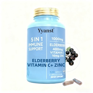 Cápsulas de Extracto de Saúco de Marca Privada OEM/ODM con Vitamina C y Zinc para Adultos, Refuerzo del Sistema Inmunitario, Promueve la Salud Ósea - Product Image 1