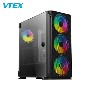 Vtex Новое поступление Rgb Atx I3 I5 I7 Amd игровой ПК Чехлы для настольного компьютера чехол для ПК игровой шкаф корпус