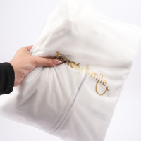 Sacs d'emballage biodégradables en plastique pour vêtements d'enfants, sacs en plastique givré avec fermeture éclair, sacs d'emballage pour vêtements, t-shirts, vêtements