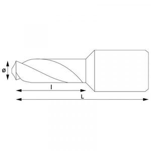 Fervi-F002/008P ดอกสว่านแบบเชื่อมก้าน hss-Co 5% 30มม.-บิตเจาะ8012667355654บิตเจาะโลหะ - Product Image 2