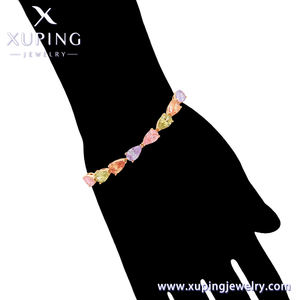 Xuping-<span class=keywords><strong>pulseras</strong></span> <span class=keywords><strong>de</strong></span> color dorado <span class=keywords><strong>de</strong></span> 18K para mujer, joyería <span class=keywords><strong>de</strong></span> fantasía china, luminoso, streaming en vivo, oferta semanal, A00907788 - Product Image 2