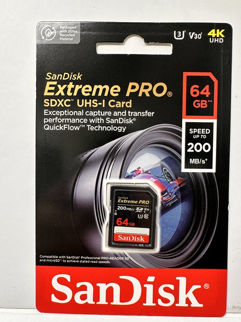 SDSDXDK-032G-GN4IN for XH Extreme PRO SDHC and SDXC UHS-II Cards  4GB 8GB 16GB 32GB 64GB 128GB 256GB 512GB 1TB