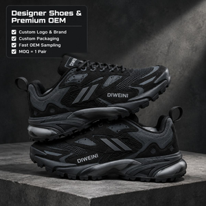 Chaussures de luxe pour hommes et femmes, haute qualité, entièrement noires, en mesh technique, chaussures de marche, chaussures de course, baskets, zapatillas, neuves - Product Image 1