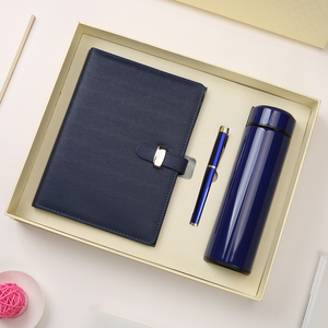 Ensemble cadeau promotionnel personnalisé de luxe pour <span class=keywords><strong>homme</strong></span>, anniversaire, entreprise, carnet, bouteille, stylo - Product Image 1