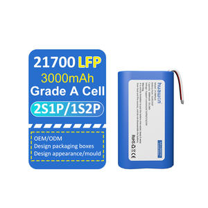 Huawen Maßgefertigter Wiederaufladbarer LiFePO4 21700 Akku-Pack 3,2V/6,4V 1S2P 2S1P 3000mAh 1000-Zyklen 1C/3C/5C BMS PCM PCBA Solar USV - Product Image 1
