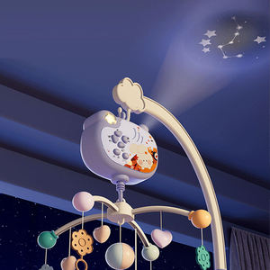 Juguete Giratorio para Cuna, con Control Remoto, Proyector de Luz, Otros Accesorios, Móvil Musical para Bebés - Product Image 3