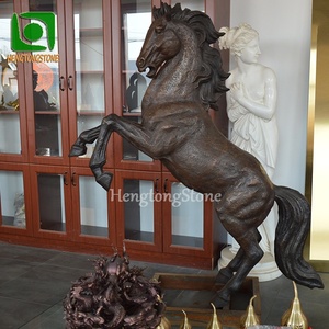 Vente flash Petite <span class=keywords><strong>statue</strong></span> de cheval en bronze <span class=keywords><strong>Sculpture</strong></span> de cheval en laiton noir - Product Image 6