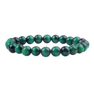 Unisex Natural Jade Beaded <b>Bracelet</b> Classic Green <b>Ball</b> Shaped Jewelry Gift Fashion - Product Image 2