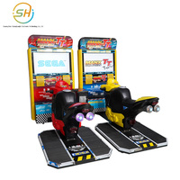 Machine de jeu de course haute définition à monnayeur avec simulation de conduite de moto TT, grande machine de divertissement de 32 pouces