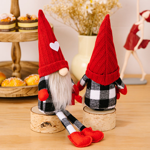 Gnomo di Natale Svedese Tomte in Peluche Fatto a Mano, Decorazione per Bar, Casa, <span class=keywords><strong>Cucina</strong></span>, Postazione Caffè, Tavolo, Scaffale, Regalo in Stile Scandinavo Rustico - Product Image 3