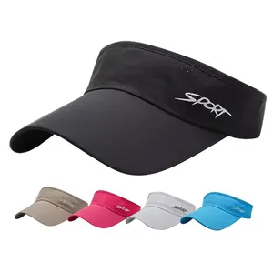 Custom Screen Printing Logo Sports Sun Visor Hat Empty Top Golf Cap