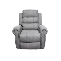 Fauteuil de massage manuel avec poche latérale, structure en bois, siège individuel, style moderne, gamme de mobilier pour showroom, fournisseur sur mesure