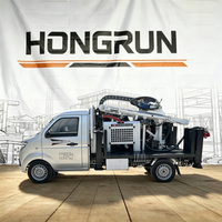 Foreuse rotative portable diesel d'occasion Hongrun HRT-200, diamètre de forage 325 mm, profondeur 200 m, moteur de pompe
