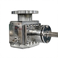 Pompe doseuse industrielle en acier inoxydable à engrenages pour milieux à haute viscosité, pompe à haute pression pour décharge par le fond du réacteur