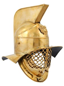 Casco de Centurión Romano Hecho a Mano, Accesorio Decorativo de Metal para Disfraces, Festivales, Reenactaciones, Fotografía y Coleccionismo - Product Image 1