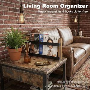 Wooden Vintage Wall Magazine <b>Shelf</b> Rectangle 1 Tier Wall Mounted Storage <b>Rack</b> For Living Room Book Display - Product Image 1