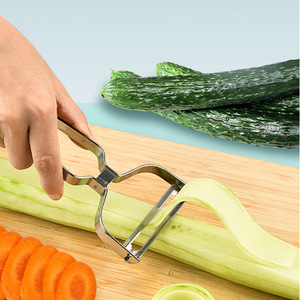 Stainless Steel Peeler Versatile Handheld Fruit Vegetable Peeler Kitchen Tool For Carrot Cucumber Melon Peeling - Product Image 1