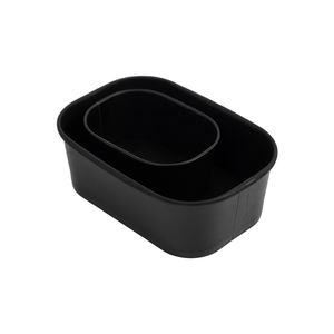 Boîte alimentaire en papier kraft jetable écologique, bol en papier carré avec couvercle, résistant à la graisse, conteneur alimentaire à emporter pour restaurant - Product Image 6