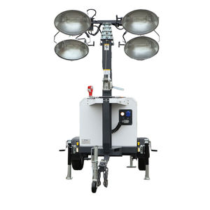 Tour d'éclairage LED mobile diesel pour l'exploitation minière, remorque avec mât haut, alimentation CC, haute qualité, durable - Product Image 6