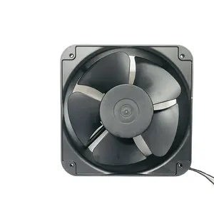 Ventilateur de refroidissement axial haute vitesse 200x200x60mm 220V DC lames en plastique pour restaurant et hôtel OEM/ODM pris en charge