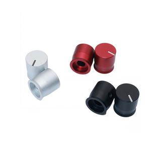 Bouton en aluminium sablé sur mesure 11,5x17mm - Bouton de commande Hi-Fi pour amplificateurs et instruments - Product Image 1