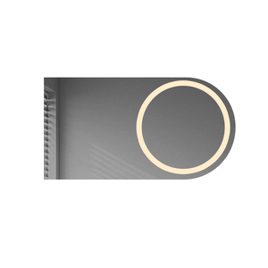 Gương thông minh hình vòm IP44 60 + trong phích cắm hỗ trợ tối giản Thiết kế hiện đại phòng tắm khách sạn sáng tạo trang trí dạ quang - Product Image 5