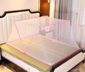 China Supplier High Quality <b>Folding</b> Mosquito Net Baby Foldable Mosquito Netting Round Top <b>Double</b> <b>Bed</b> Fabric Mesh - Product Image 5