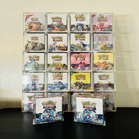 Boîte de protection en acrylique avec couvercle magnétique pour booster pack 99% UV, boîte de protection Etb, boîte de collection de boosters, boîte de rangement