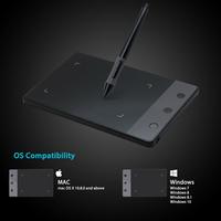 Huion — tablette graphique H420 pour dessin digital pour enfants, surface d'écriture électronique et numérique, avec stylet USB, signature, bon marché