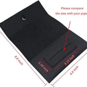 Boshiho - Estuche Enrollable para Tabaco de Cuero Genuino, Gran Capacidad, Casual, con Logotipo de Litografía UV, Ranura para Papel de Liar - Product Image 5