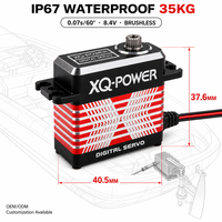 Servomoteur pour bateau RC XQ-S8335DW 35kg Étanche IP67 Sans balais Haute vitesse Engrenage en acier inoxydable 6V-8.4V