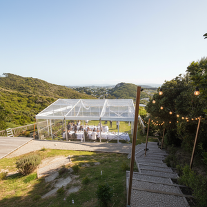 Tente extérieure élégante 8*<span class=keywords><strong>10m</strong></span> à double couche avec structure en alliage d'aluminium transparent pour les grands événements, mariages et salons professionnels - Product Image 1