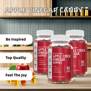 天然ヘルシーで栄養価の高いアップルサイダービネガーソフトキャンディーボトル解毒用スリミング活性化ミントハード - Product Image 4