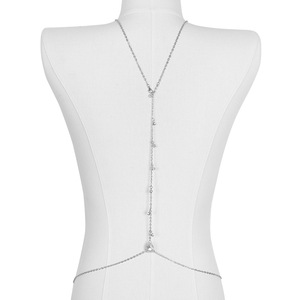 Chaîne de <span class=keywords><strong>corps</strong></span> en strass pour femmes, bijoux fantaisie sexy pour soirées, vente en gros - Product Image 4