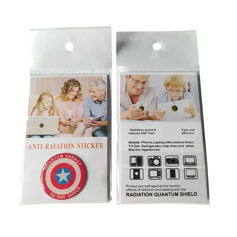 Captain America 5G <span class=keywords><strong>EMF</strong></span> Shield Shungite energy Shield phone laptop ipad Anti radiazioni sticker patch di protezione dalle radiazioni